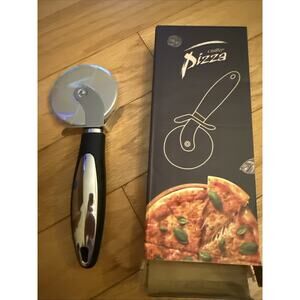 NIB Large Pizza Cutter Wheel Stainless Steel Slicer Cutting Kitchen Tool